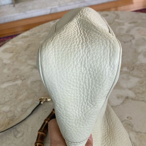 Authentic Gucci Diana XL Leather Bag Bamboo Handle & Leather Shoulder Strap - Picture 9 of 15